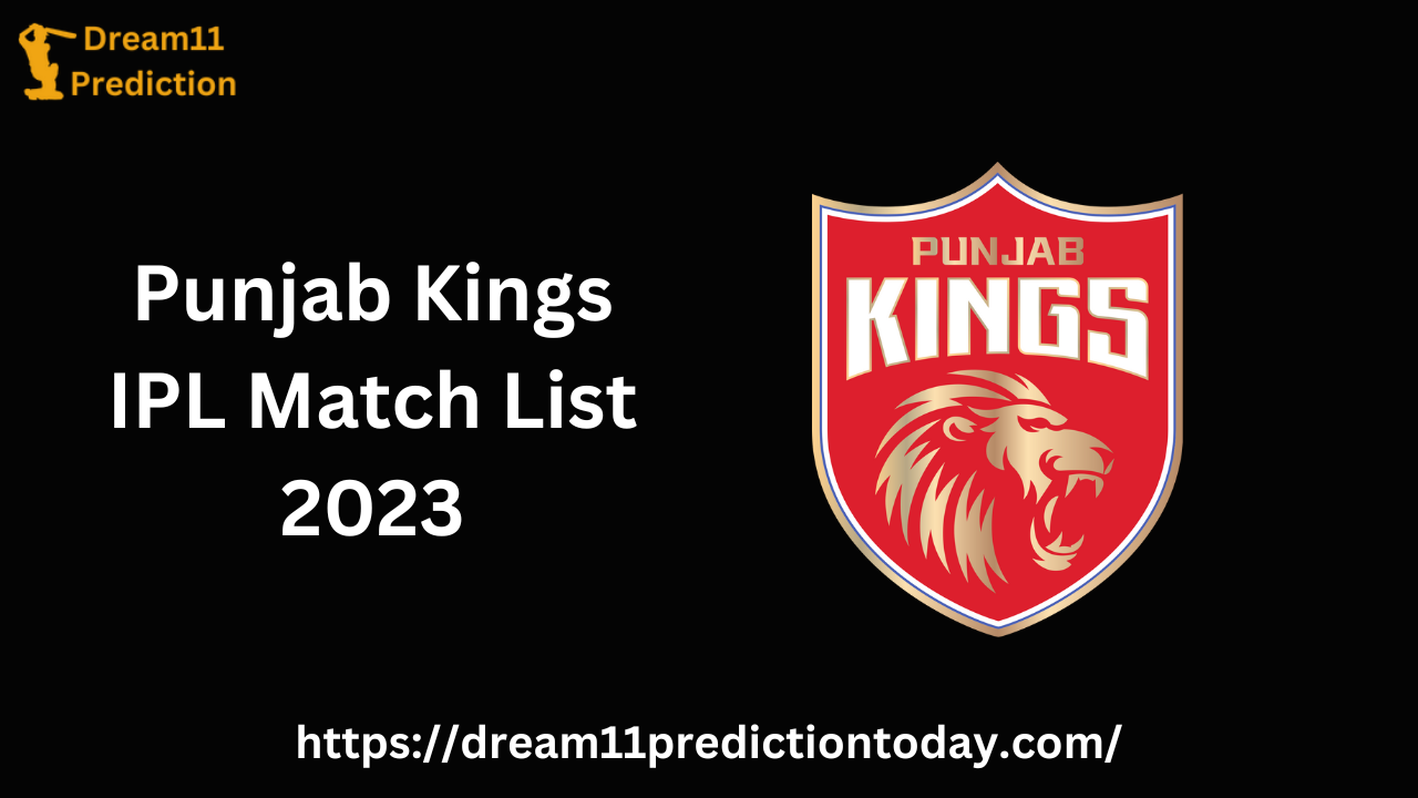 PBKS IPL Match List 2023